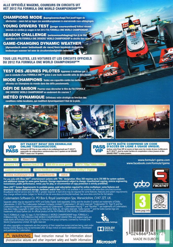 F1 2012 Formula 1