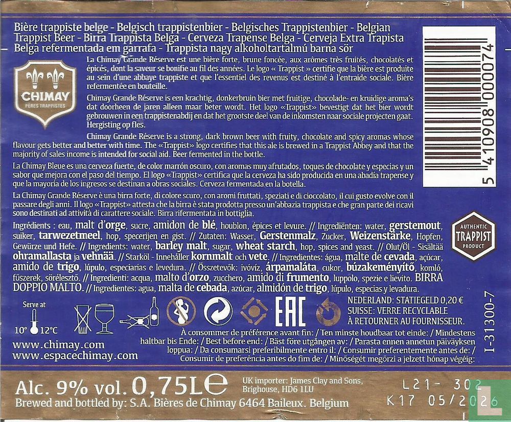 Chimay grande reserve