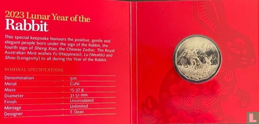 Australië 50 cents 2023 (folder) 