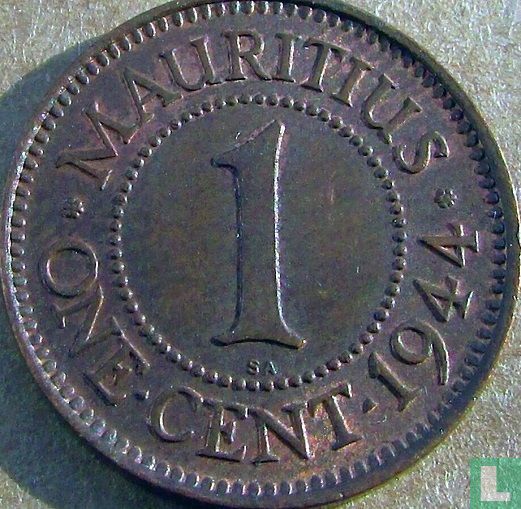 Mauritius 1 cent 1944