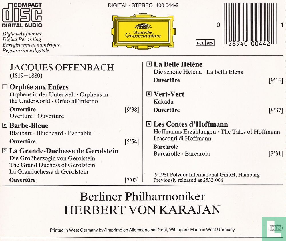 Jacques Offenbach - Ouvertures