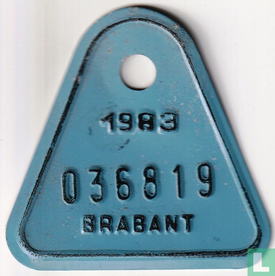 Fietsplaat Brabant