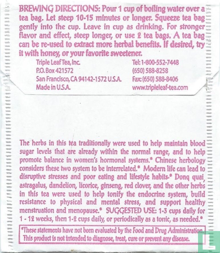 Sugar Balance Tea [tm] 