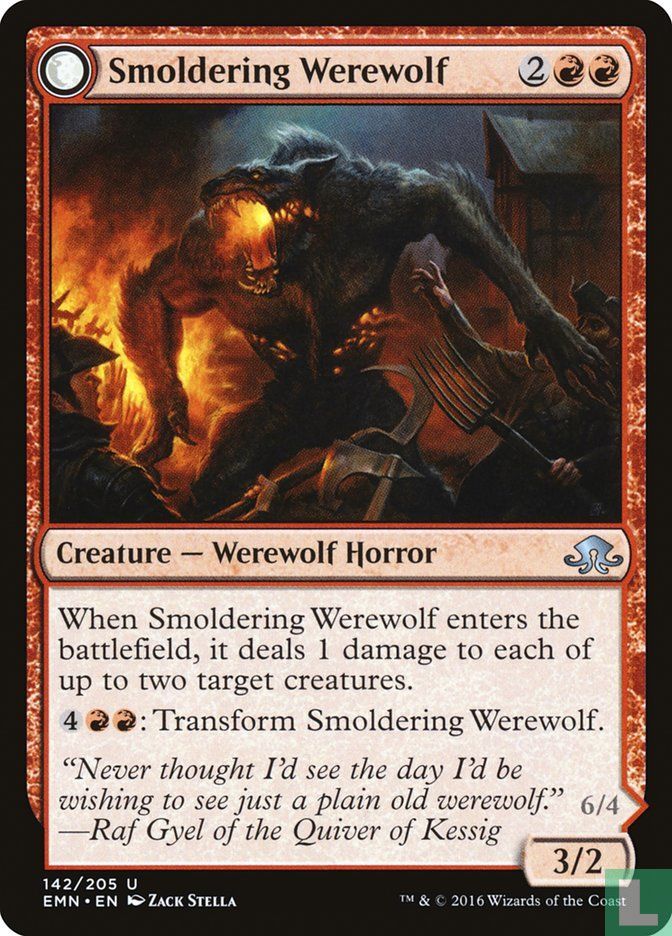 Smoldering Werewolf / Erupting Dreadwolf