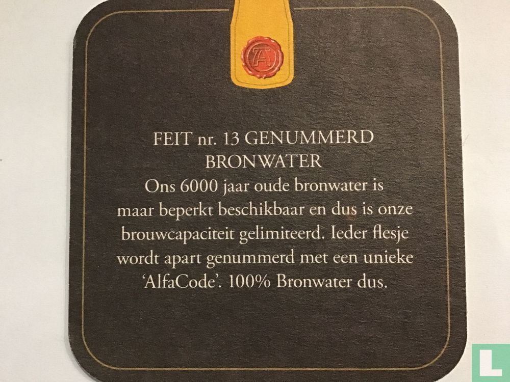 Serie 2 Feit 13 Genummerd Bronwater