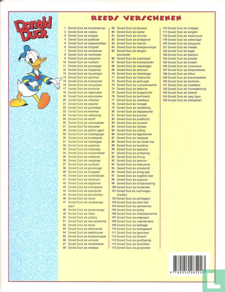 Donald Duck als suppoost
