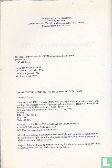 Het geheimboek UFO