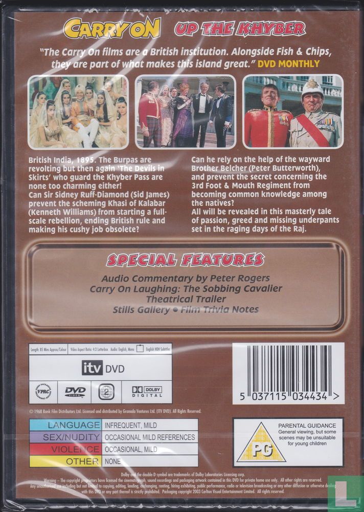 Carry on Up the Khyber DVD (2003) - DVD - LastDodo
