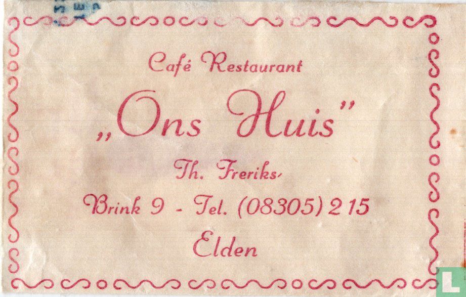 Café Restaurant "Ons Huis"