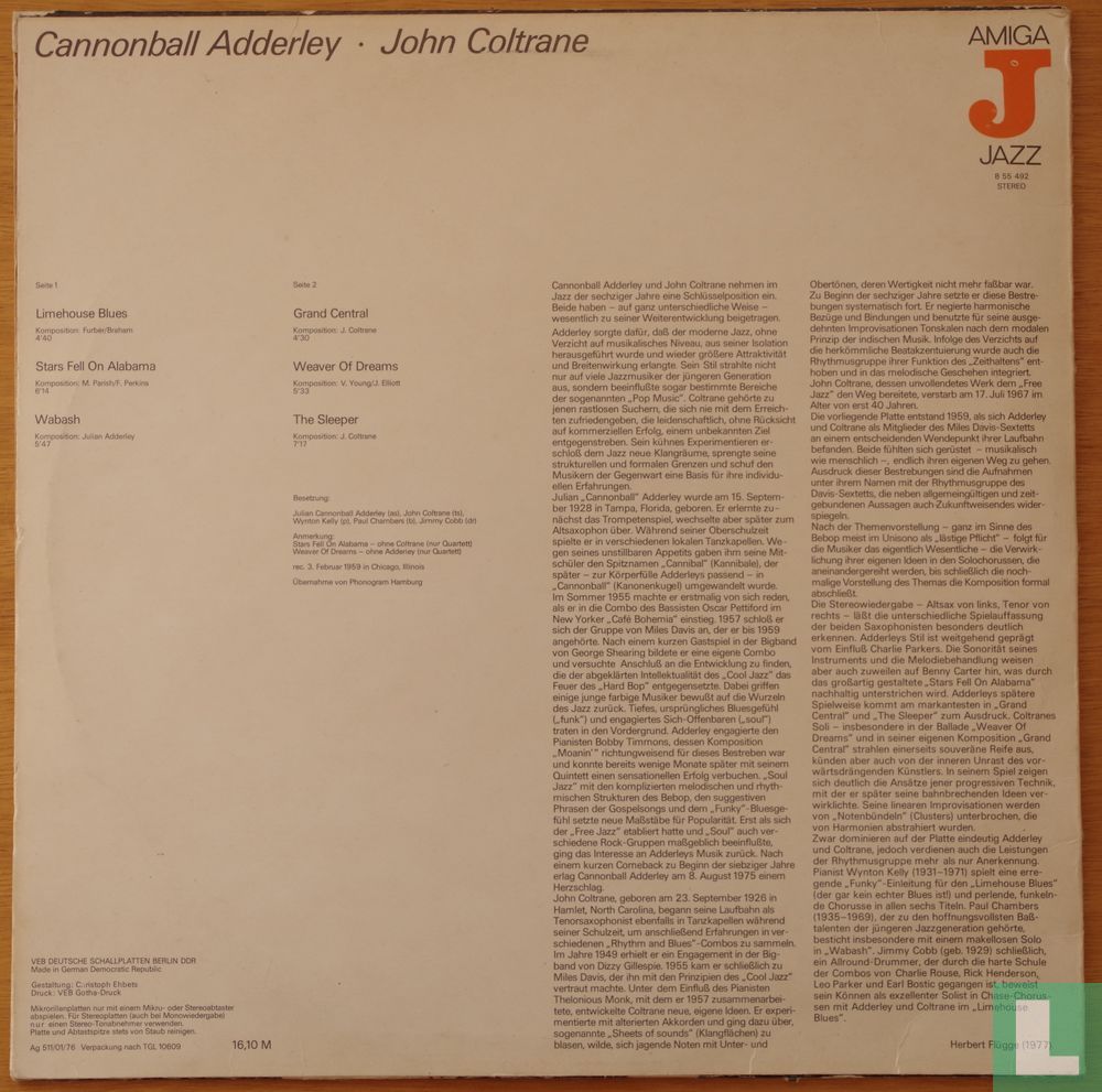 Cannonball Adderley/John Coltrane