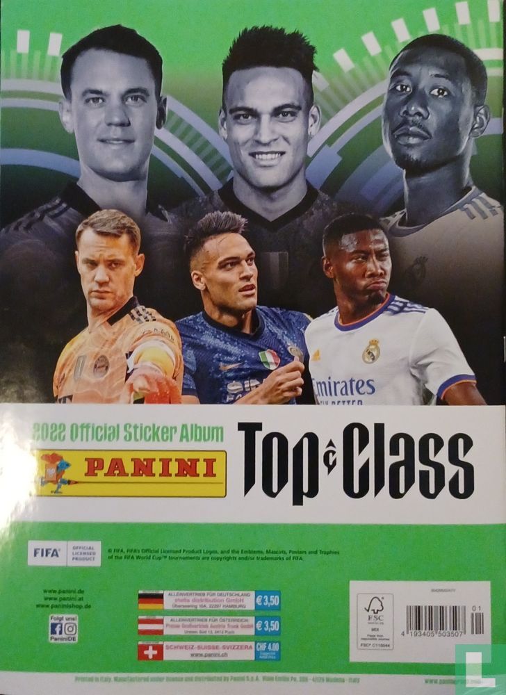 2022 Panini TOP CLASS Album Stickers Soccer COMPLETE SET+EMPTY ALBUM 366  Sticker