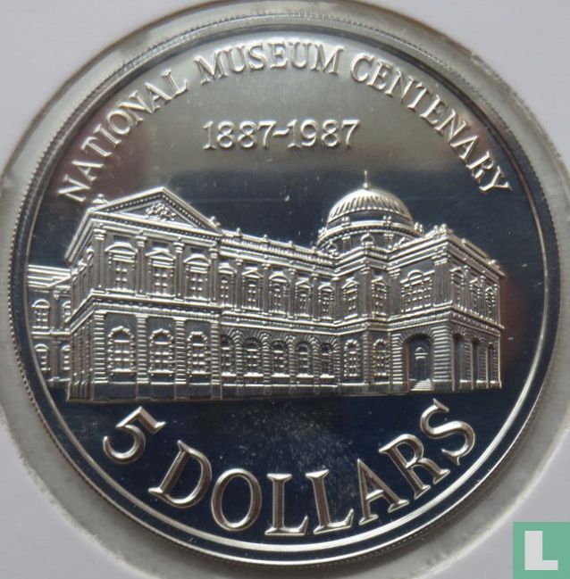 Singapore 5 dollars 1987 (PROOF) 