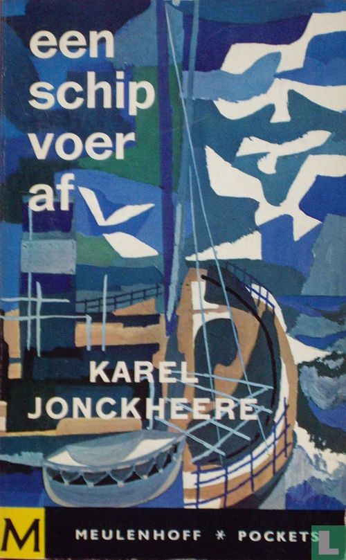 Een schip voer af