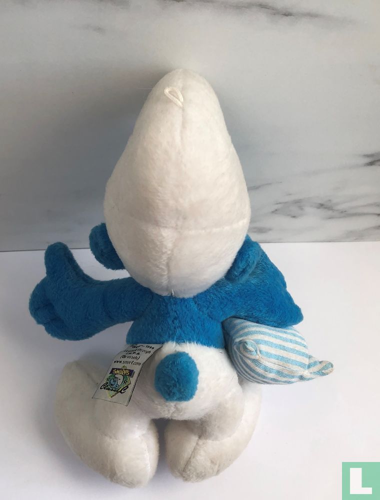 Smurf met kussen