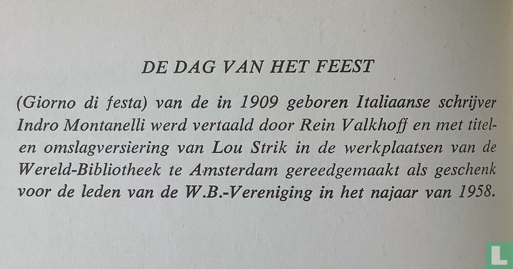 De dag van het feest