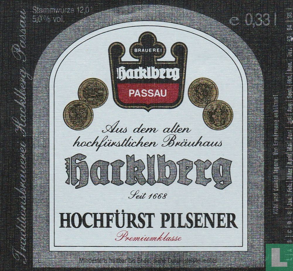 Hacklberg Hochfürst Pilsener