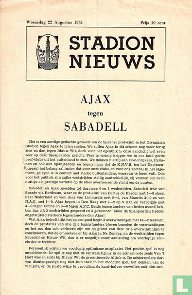 Ajax - Sabadell