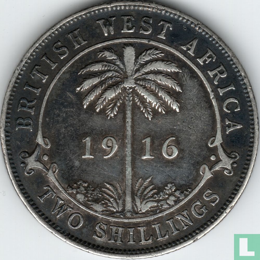 British West Africa 2 shillings 1916
