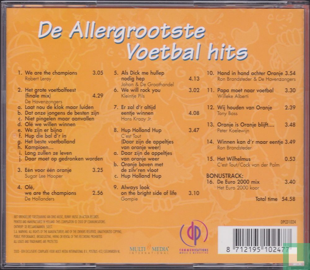 De allergrootste voetbal hits