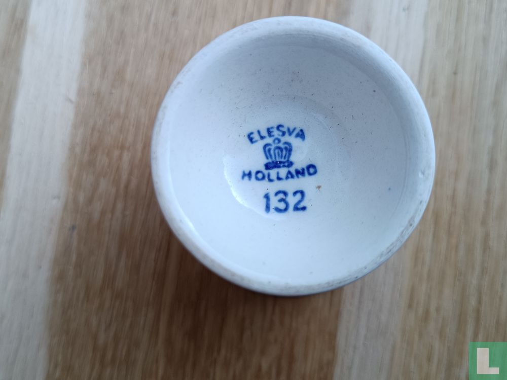 Blauw saks eierdop