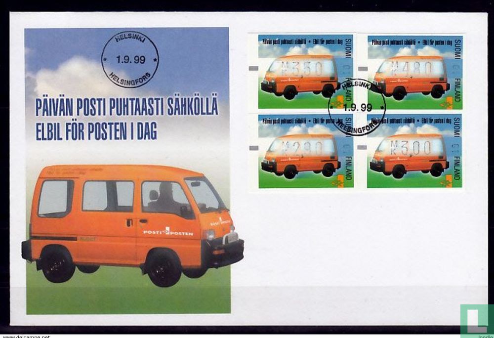 Postal vending machine stamps