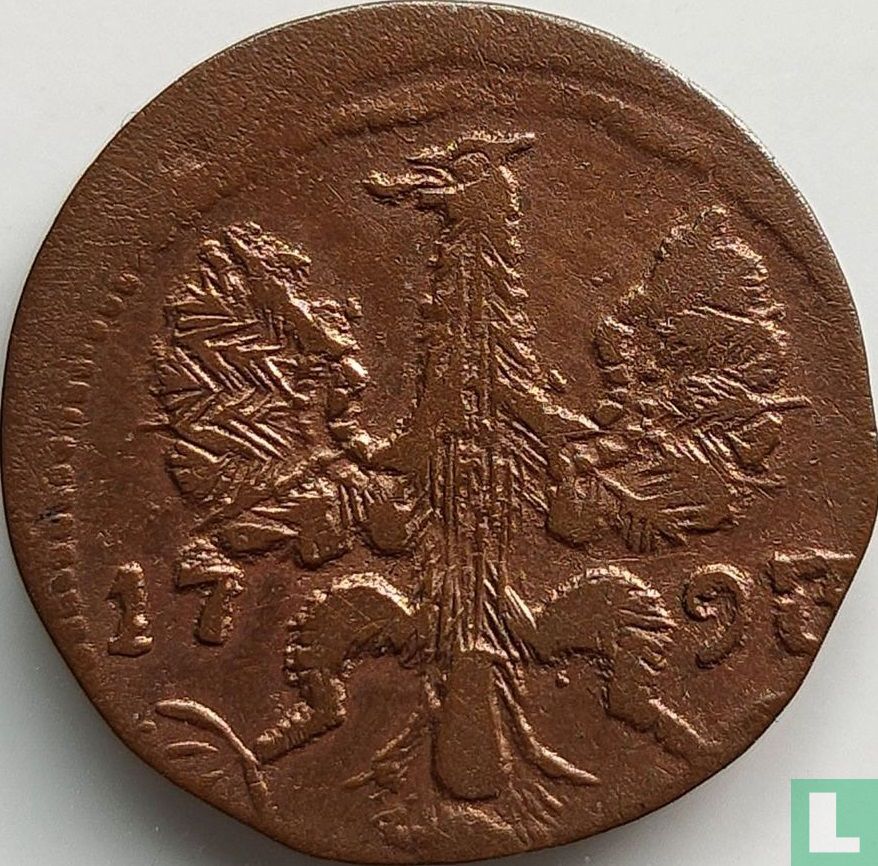 Aachen 4 heller 1793 (misstrike)