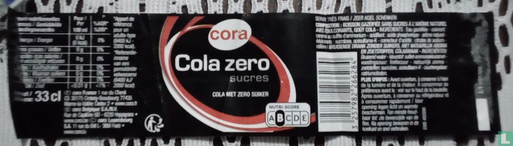 Cora-Cola zero sucre