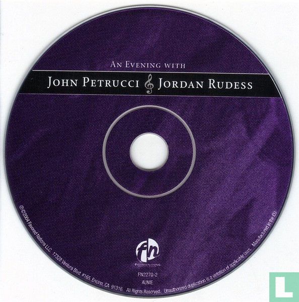 An evening with John petrucci Jordan Rudess CD FN2270-2 (2004) - Petrucci, John -