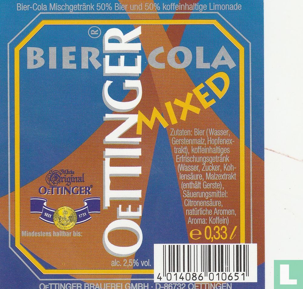 Oettinger Bier Cola 