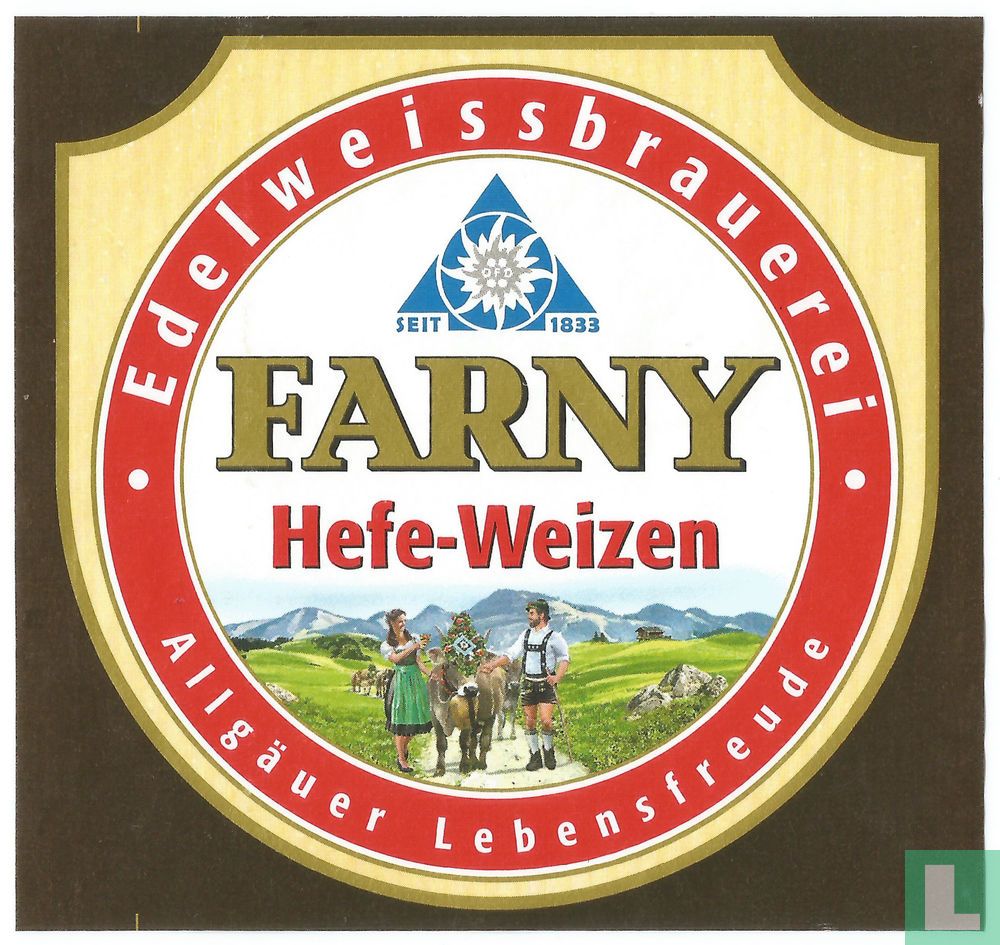Farny Hefe-weizen (2022) - Edelweissbrauerei Farny, Allgäu-Dürren - LastDodo