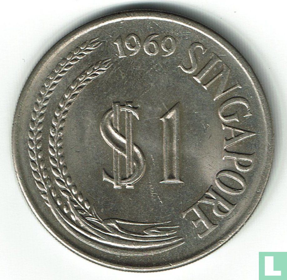 Singapour 1 dollar 1969