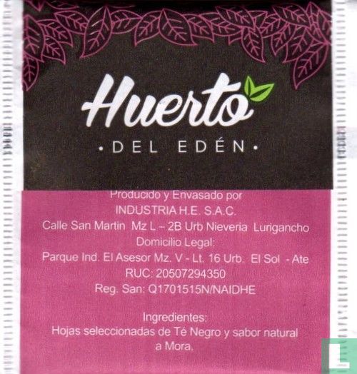 Té Negro Sabor Mora