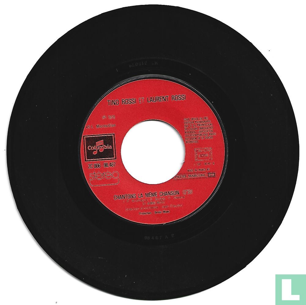 Chantons La Meme Chanson