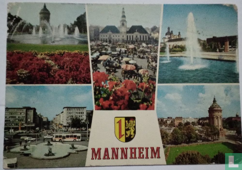 Les jets d'eau de Mannheim