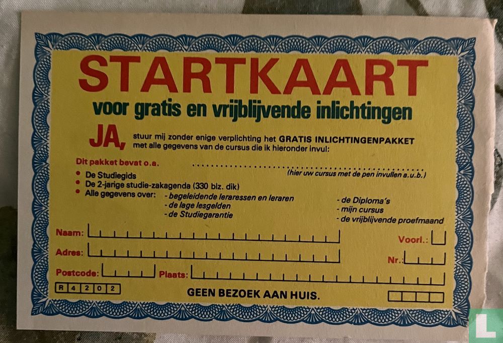 Startkaart NTI