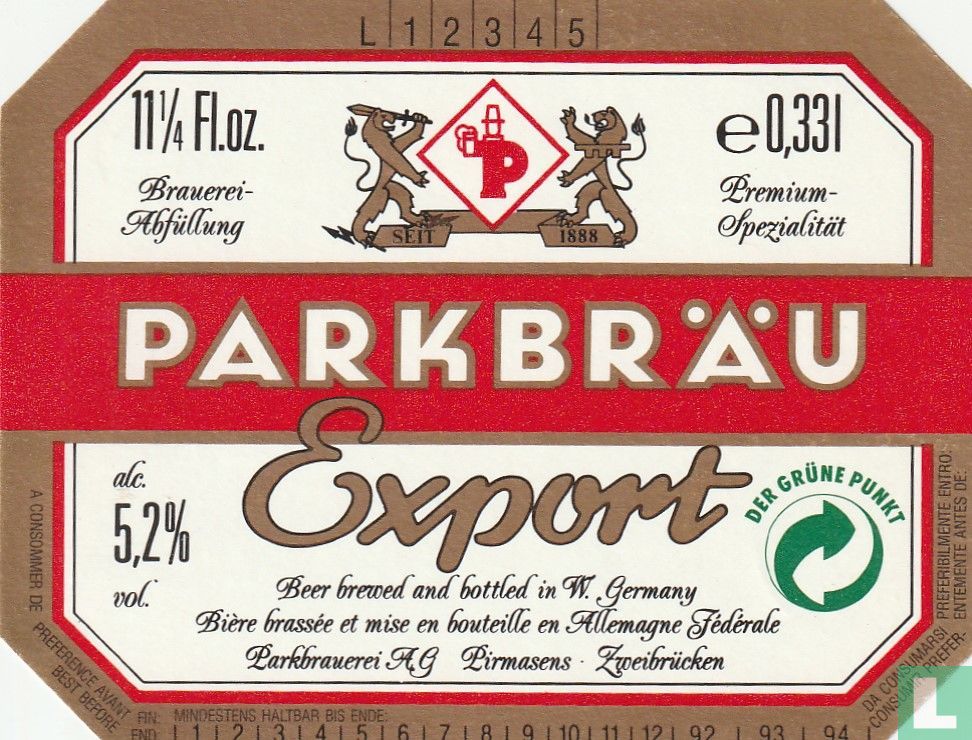 Parkbräu Export