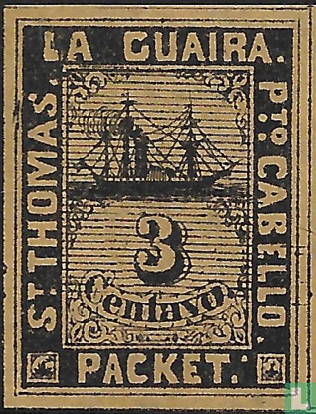 Ship Mail First Centavo Issue
