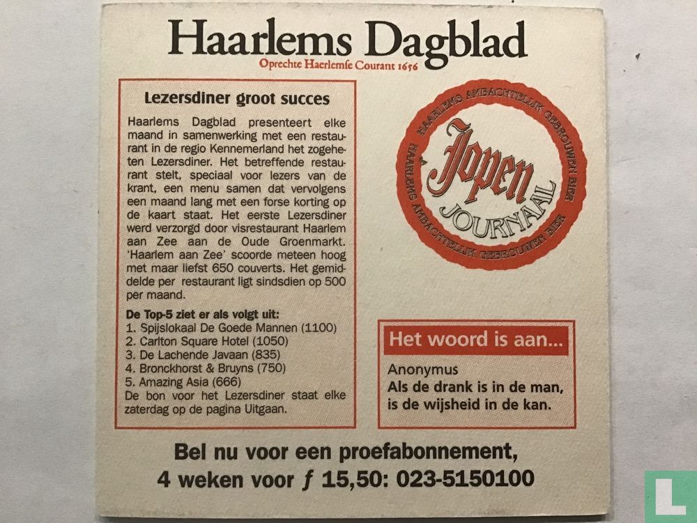 Haarlems Dagblad - Lezersdiner