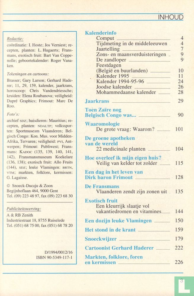 Snoecks Almanach 1995