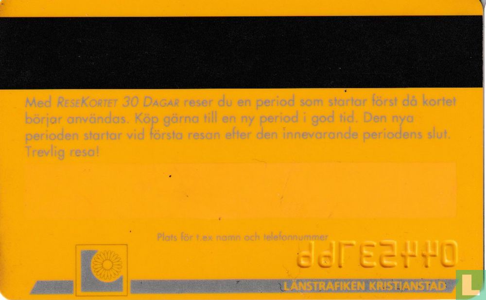 Travelcard Länstrafiken Kristianstad