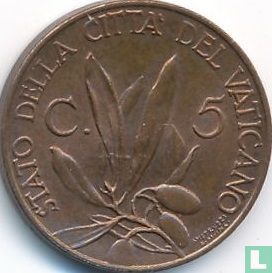 Vatican 5 centesimi 1936