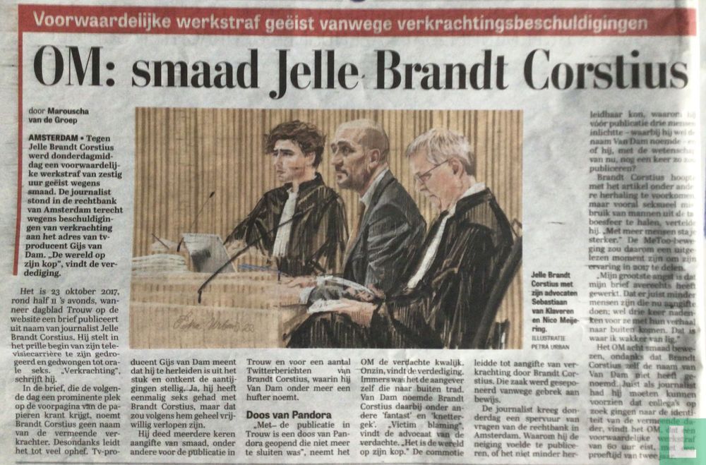 OM : smaad Jelle Brandt Corstius (2022) - De Telegraaf - LastDodo