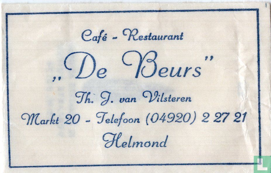 Café Restaurant "De Beurs"