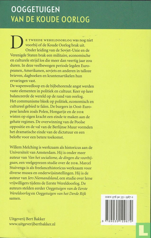 Ooggetuigen van de koude oorlog
