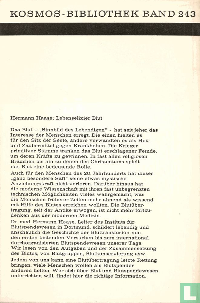 Lebenselixier Blut