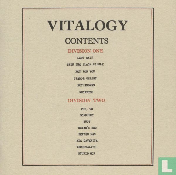 Vitalogy
