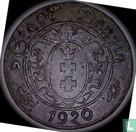 Dantzig 10 pfennig 1920 (type 1)