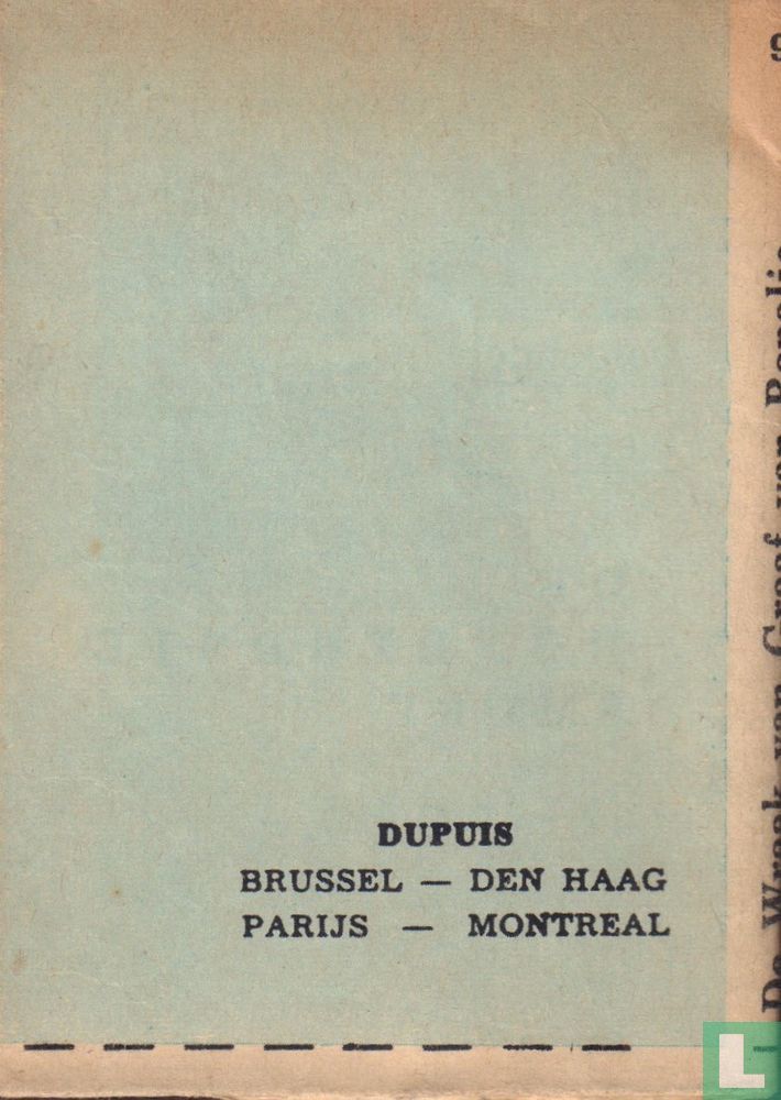 De wraak van graaf van Rapalje