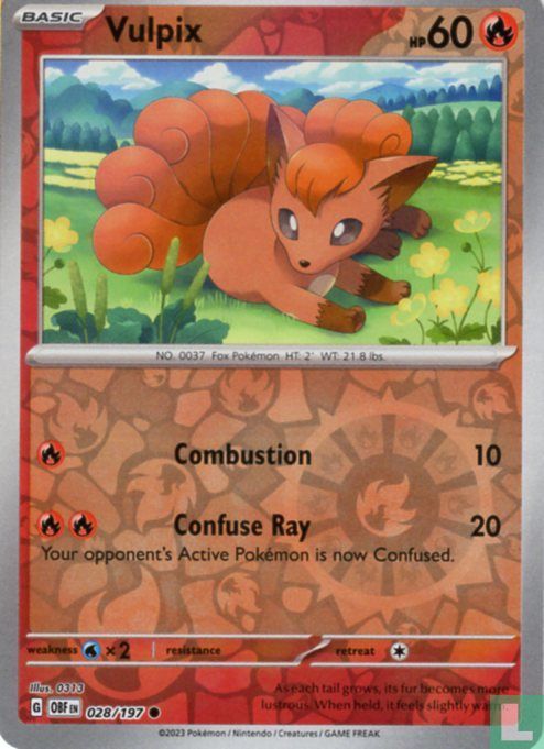 Vulpix (Reversed holo)