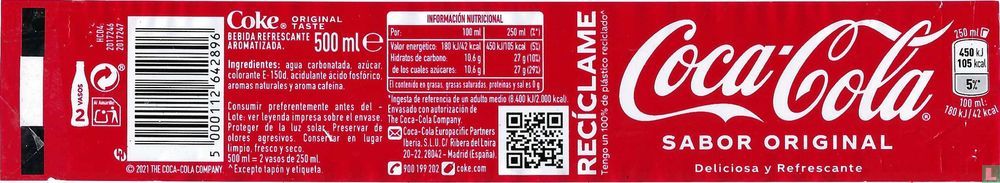 Coca-Cola 500ml (Spain)